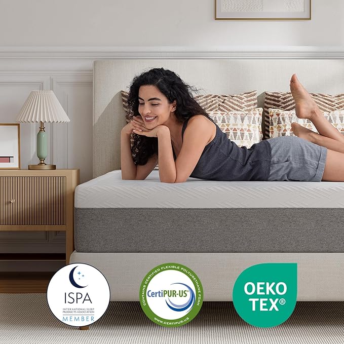 Novilla Queen Size Mattress, 10 Inch Memory Foam Mattress Queen in a Box with Comfort Foam for Contour Support & Motion Isolation & Edge Support, CertiPUR-US Certified