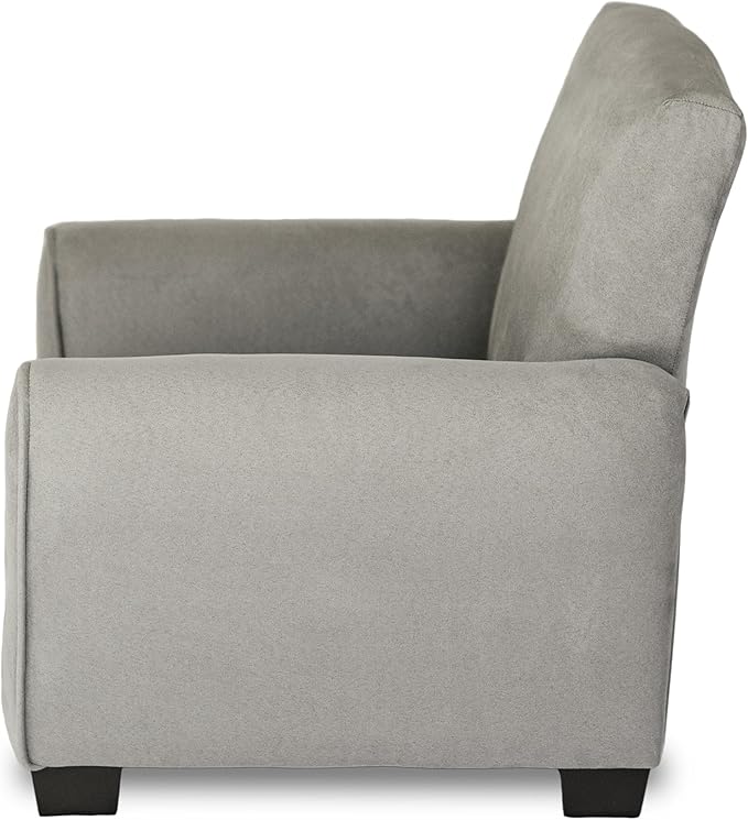 Kid Rocking Chair for Toddlers, Child Chair for Little Kids, Upholstered Toddler Armchair for Children, Comfy and Cute Little Kid Chairs (Legs, Grey)