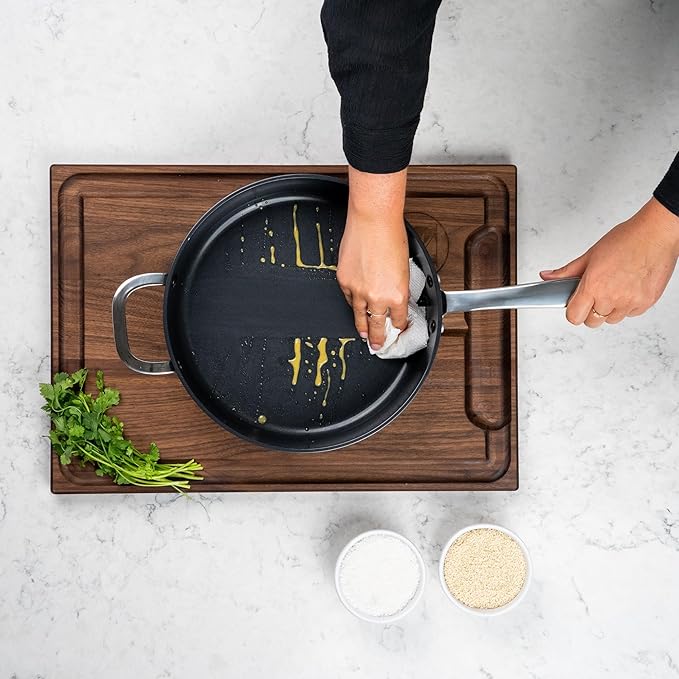 Alva Maestro 6-Piece Nonstick Ceramic Cookware Set – Toxin-Free, Scratch-Resistant, Induction Compatible – Even-Heat Aluminum Base – Oven & Dishwasher Safe – Healthy Nonstick for Everyday Cooking