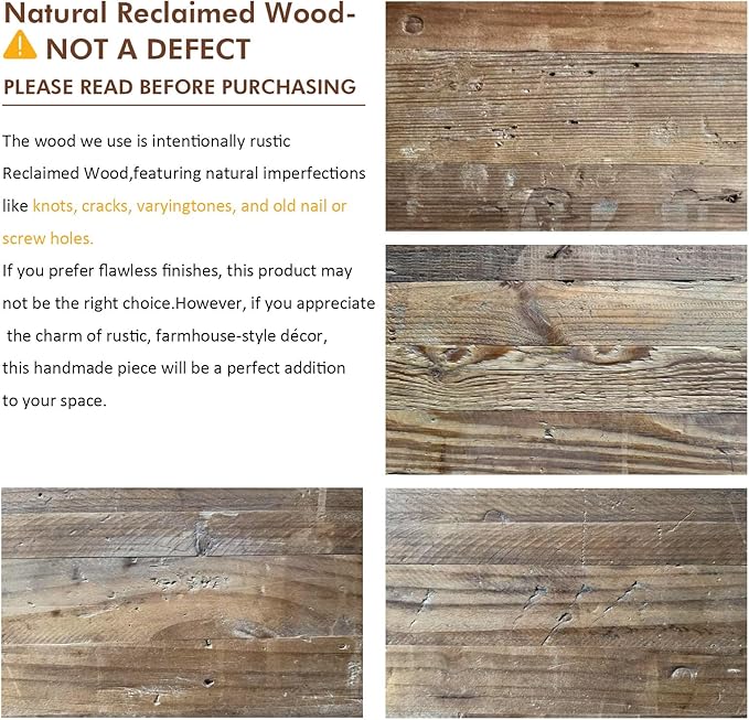 Reclaimed Solid Wood Bench, 55" Farmhouse Entryway Bench for Hallway, Kitchen, Dining, Bedroom, Narrow Indoor Bench with Rustic Charm