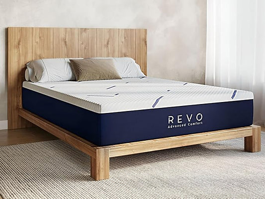 REVO Sleep Gel Memory Foam Mattress, 14-Inch Twin XL – Cooling Gel Foam Mattress with Contouring Support & Breathable Comfort – Great for Dorms or Compact Spaces