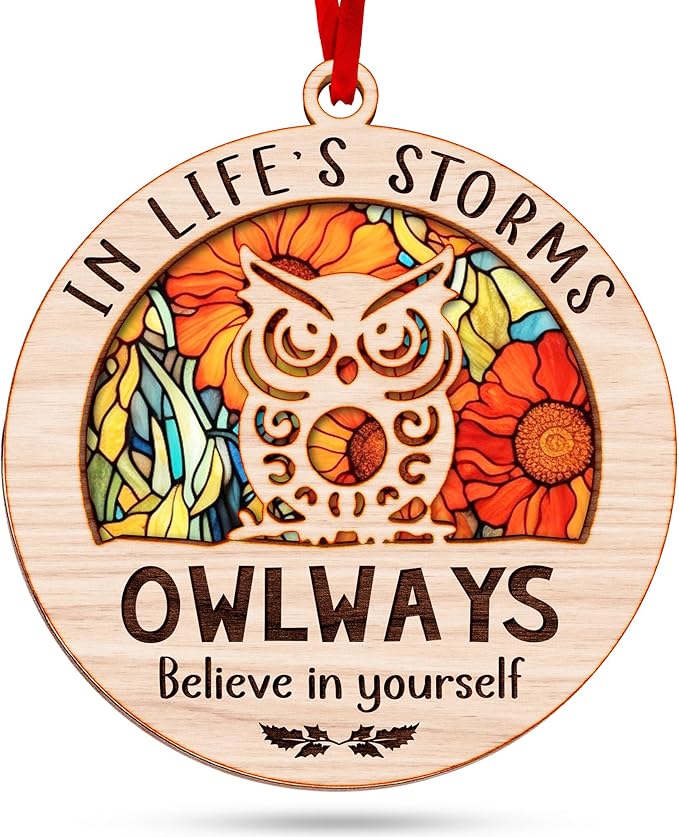 Owl Ornaments for Christmas Trees - Charming Owl Gifts for Women and Men - Perfect Ornament for Christmas Decoration, Unique Ornaments for Men - Ideal Gifts for owl Lovers