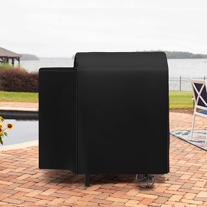 Grill Cover for Pit Boss 700FB,Lexington 500,Lexington 540,Classic 700,Pro 600,Z Grill 550B Wood Pellet Grill,Outdoor Heavy Duty 600D Waterproof BBQ Pitboss Smoker Cover for PB500LX1 73700 Grill,Black