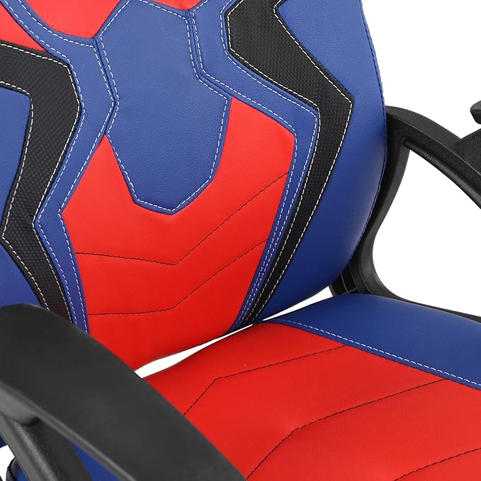 Modern-Depo Gaming Chair for Teenagers Juniors, High Back Ergonomic Swivel Racing Computer Chair, Height Adjustable Students Computer Chair, Blue