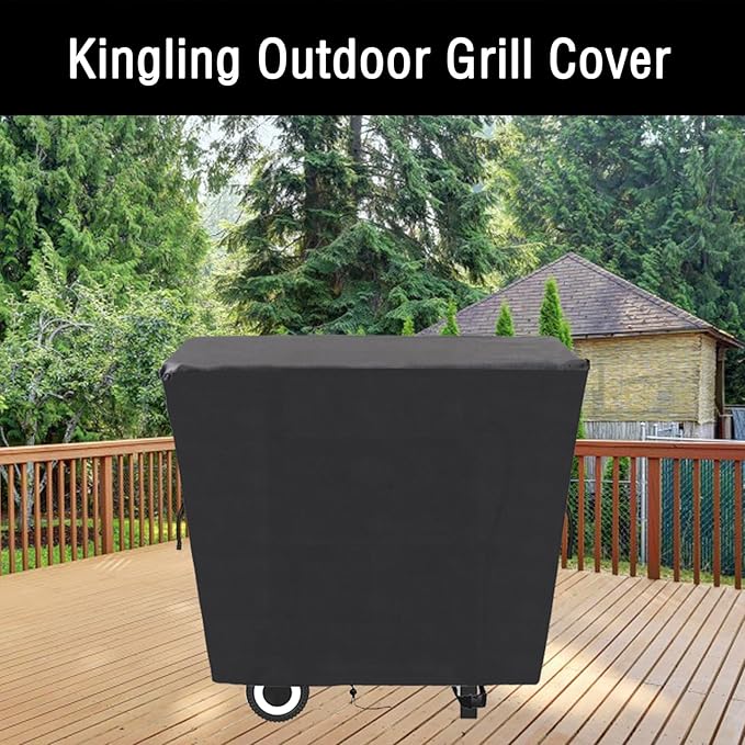 Kingling Grill Cover, Barbecue Cover Fits for Captiva Designs 3/4-Burner Propane Gas Grill, Heavy Duty Griddle Covers - 52"x22"x36"