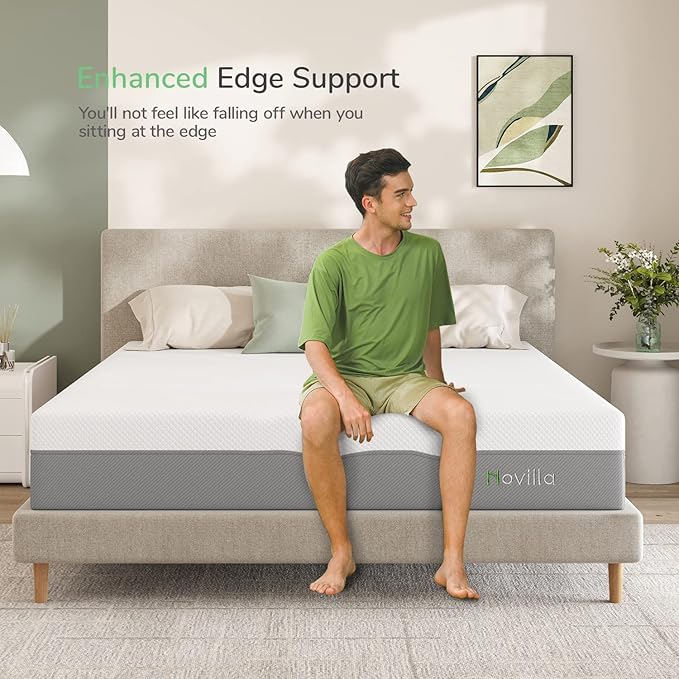Novilla Full Mattress, 10 Inch Gel Memory Foam Mattress for Enhanced Support & Motion Isolation, Medium Firm Bed Mattresses in a Box-Vibrant