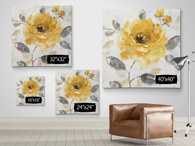 Wexford Home Honey Rose I-Premium Gallery Wrapped Canvas-4 Art Print, 16x16, HAC17-18200-1616