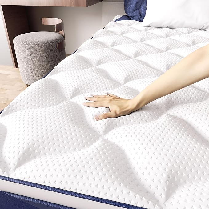 12 Inch Hybrid Queen Mattress in a Box - Gel Memory Foam & Pocket Springs for Back Pain Relief, Soft & Plush Fiberglass-Free Bed, 120-Night Trial, CertiPUR-US Certified, 60x80 Inches