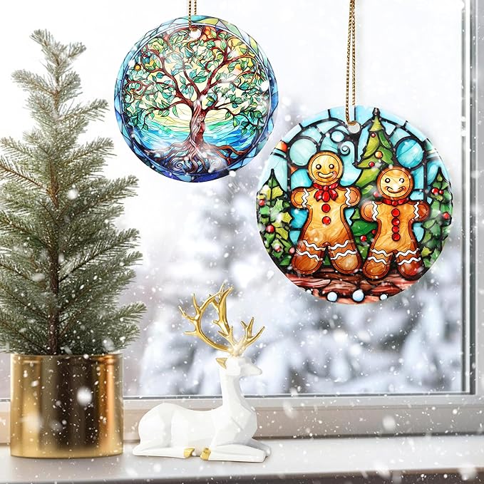 Christmas Ornament, Gingerbread Ornament, Christmas Decorations for Tree, Heirloom Keepsake, Gift Idea