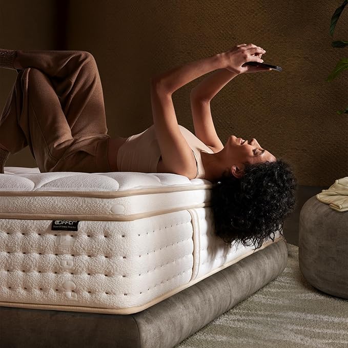 Full Mattress 12 Inch Mattress Full Size in a Box,Superior Hybrid Mattress with Memory Foam for Extra Lumbar Support,100 Night Trial,Maximum Support,Zoned Spring, Firm (12 Inch, Full)