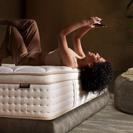 Full Mattress 12 Inch Mattress Full Size in a Box,Superior Hybrid Mattress with Memory Foam for Extra Lumbar Support,100 Night Trial,Maximum Support,Zoned Spring, Firm (12 Inch, Full)