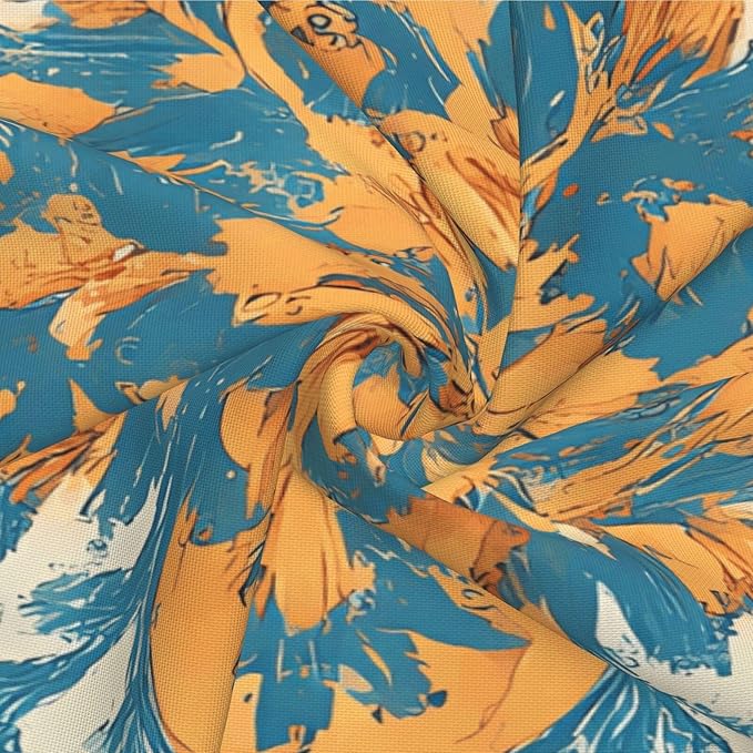 Light Orange Blue Boho Pillow Covers 18x18 Inch Set of 2 Bohemian Ethnic Carpet Pattern Floral Decorative Throw Pillows Fall Vintage Outdoor Cushion Covers for Sofa Bed Couch Living Room Decor