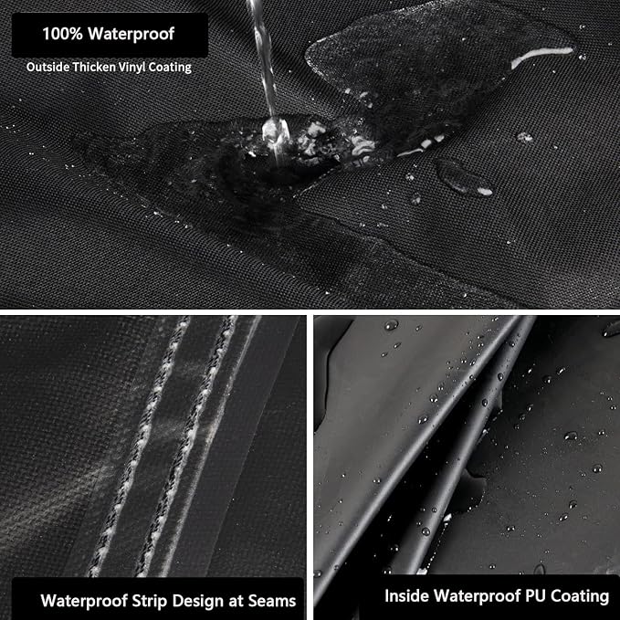 Kingling Grill Cover, Barbecue Cover Fits for Captiva Designs 3/4-Burner Propane Gas Grill, Heavy Duty Griddle Covers - 52"x22"x36"