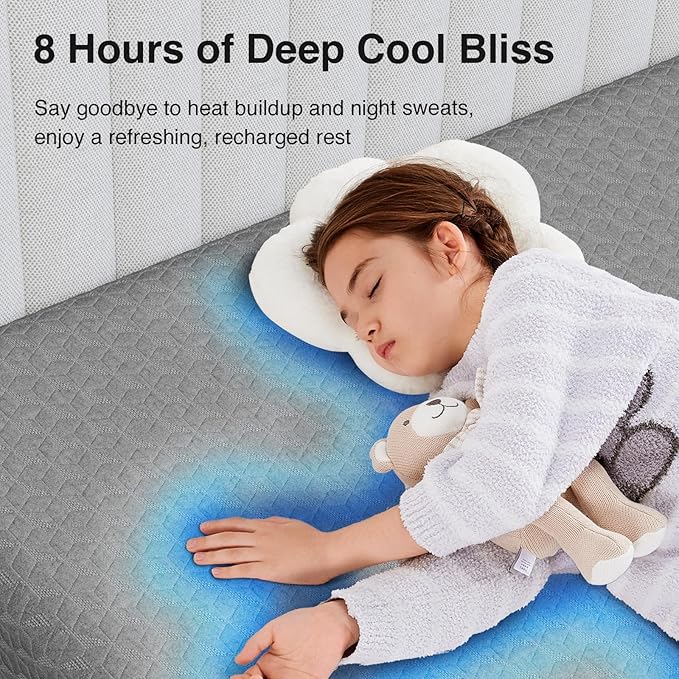 Novilla 8 Inch Twin Mattress, Cooling Memory Foam Mattress Twin Size for Quick Asleep & Pressure Relief, Twin Bed Mattresses with Thermally Balanced Foam Core for Enhanced Support & Breathability
