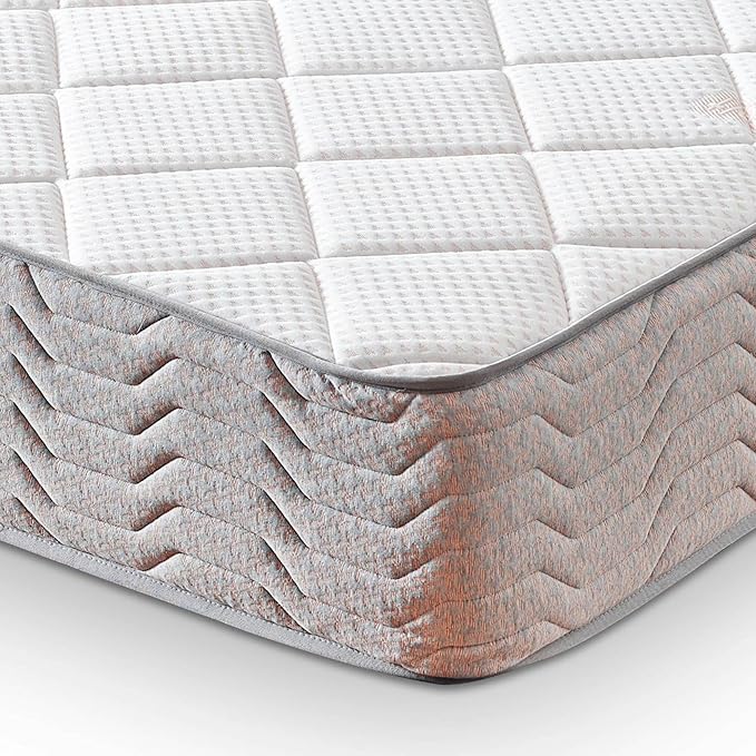 Sweet Home Stores Salia 12" Queen Hybrid Mattress – Medium Firm Support, Rock Salt-Infused Cover, Motion-Isolating Pocket Coils, CertiPUR-US® Certified, Fiberglass-Free, Made in USA, Bed in a Box