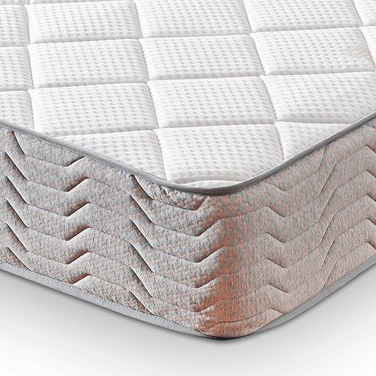 Sweet Home Stores Salia 12" Twin Hybrid Mattress – Medium Firm Support, Rock Salt-Infused Cover, Motion-Isolating Pocket Coils, CertiPUR-US® Certified, Fiberglass-Free, Made in USA, Bed in a Box