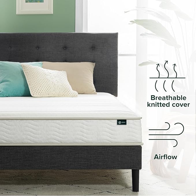 ZINUS 6 Inch Foam and Spring Hybrid Mattress, 75" x 30", Narrow, Trundle, Bunk, Day Bed, RV Compatible, Medium Firm Feel, CertiPUR-US Certified