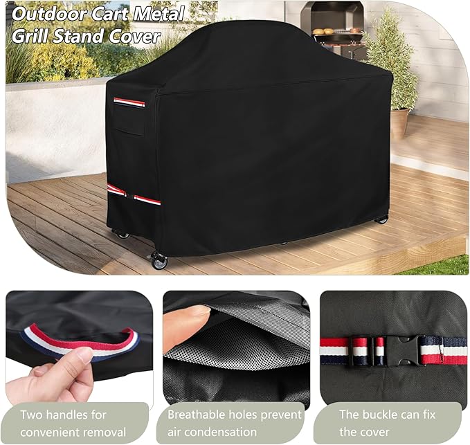 76 Inch Large Green Egg Big Grill Table Cover, Kamado Ceramic BBQ Grill Cover, Waterproof Heavy Duty Outdoor Grill Cover, BBQ Cover, Grill Cart Cover