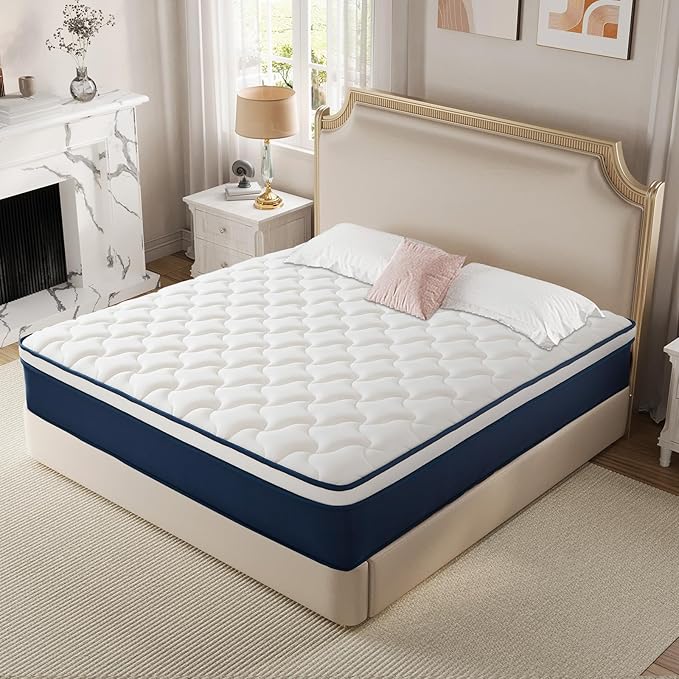 14 Inch King Mattress in a Box - Hybrid Gel Memory Foam & Pocket Springs for Back Pain Relief, Plush Support, Fiberglass-Free, CertiPUR-US Certified, 120-Night Sleep Trial, 80x76 Inches