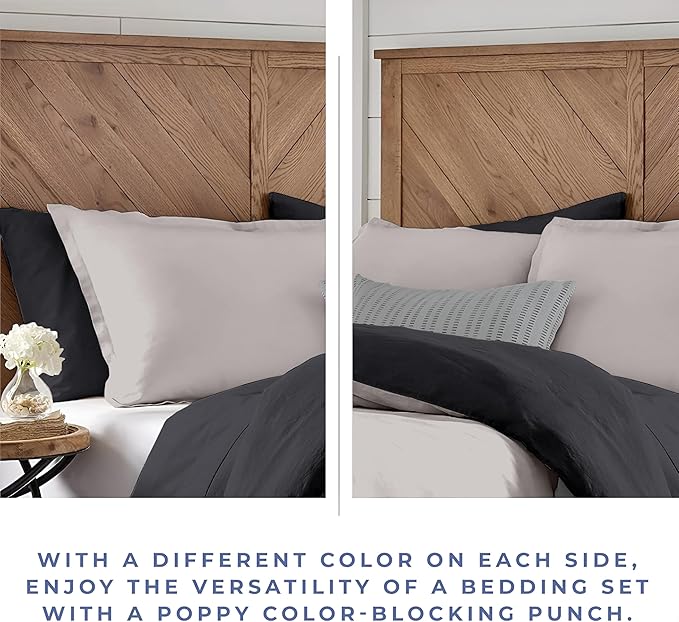 Kotton Culture 1 Pc California King Size Duvet Cover Only -100% Egyptian Cotton Sateen 600 Thread Count Ultra Soft Premium Durable Comforter Cover Zipper Closure & Corner Ties (Blended Grey,104"x98")
