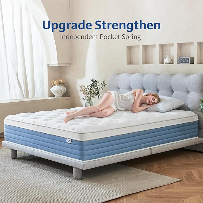 Starage Twin Mattress | 10 inch Hybrid Mattress Twin Memory Foam | Medium Firm Feel for Motion Isolation | Edge Support Pressure Relief|Bed in a Box,CertiPUR-US Certified