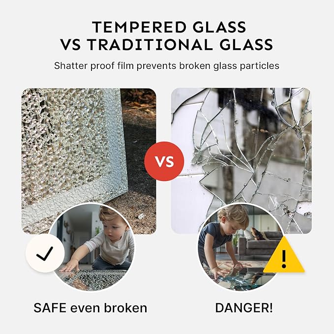 68x24 Frameless Full Length Mirror, Dimmable 3 Color LED Light w/Memory Function, Distortion Free, HD Reflection & Anti Desilvering, Tempered Glass & Shatter Proof Film Doubling Safety