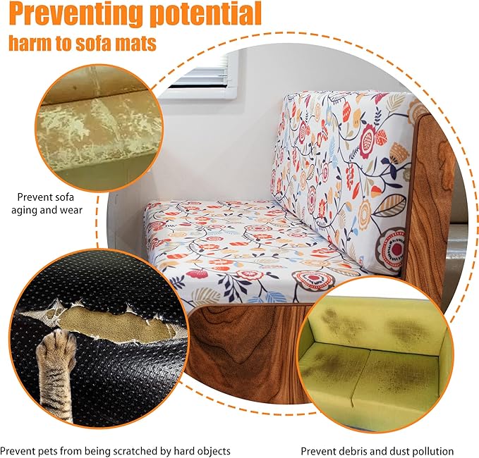 Rv Dinette Cushion Covers,Printing Stretchable Camper Cushion Cover,RV Cushion Slipcover,Rv Couch Cover Replacement for RV Camper Car Bench,2 Backrest Covers and 2 Bench Covers (Flower Vine)