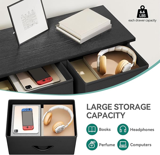 YITAHOME 10 Drawers Dresser, Fabric Storage Tower, Organizer Unit for Bedroom, Living Room, Hallway, Closets
