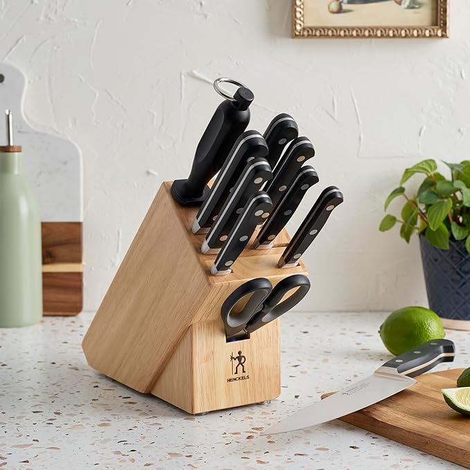 HENCKELS Classic Razor-Sharp 11-pc Knife Set, German Engineered Informed by 100+ Years of Mastery, Stainless Steel