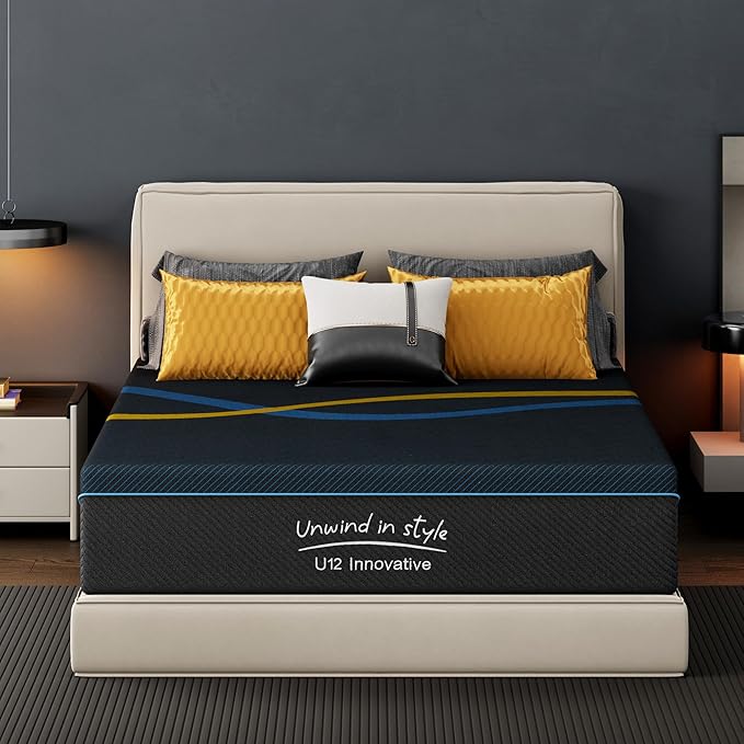 10 Inch Twin Memory Foam Mattress, Cooling Gel Infused, Pressure Relief, CertiPUR-US Certified Foam, Mattress in a Box