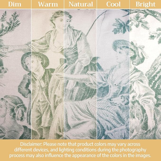 Maison d' Hermine Decorative Pillow Covers 20x20 Inch Square 100% Cotton Throw Pillow Covers with Invisible Zipper for Living Room Couch, Chair, Sofas, Bedroom, Home (The Miller - Antique Green)