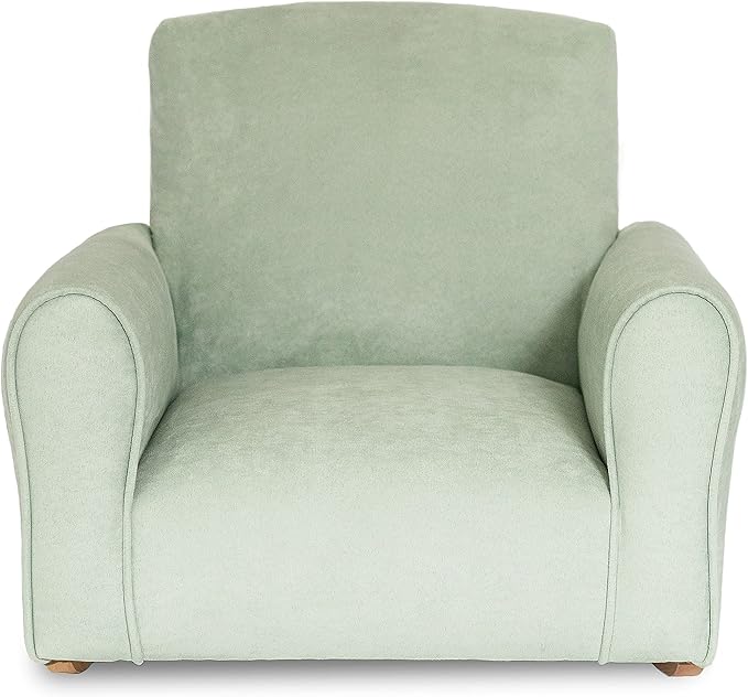 Kid Rocking Chair for Toddlers, Child Chair for Little Kids, Upholstered Toddler Armchair for Children, Comfy and Cute Little Kid Chairs (Rockers, Seafoam Green)
