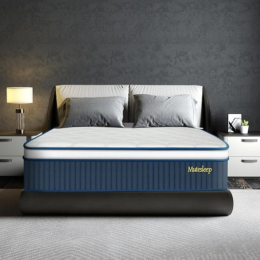 Full Mattress 14 Inch, Hybrid Full Size Mattress in a Box, Gel Full Size Memory Foam Mattress with Pocket Springs, Medium Firm Feel, Edge Support, Cool Sleep, Motion Isolation & Pressure Relief