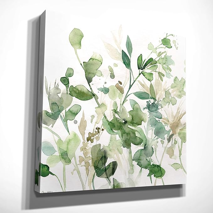 Wexford Home Sage Garden I Gallery Wrapped Canvas Wall Art, 10x10,