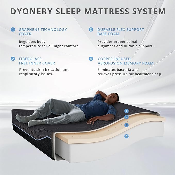 14 Inch Firm Twin XL Mattress in a Box, Copper Memory Foam Mattress with Cooling Cover, Relieving Pressure & Back Pain, Fiberglass-Free, CertiPUR-US Certified, Foam Made in USA, 38"x80"x14"