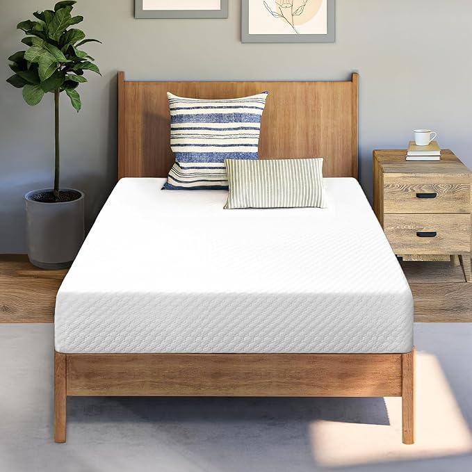 Neo Sleep 6 Inch Twin Cooling Memory Mattress for Pressure Relief & Cool Sleep Medium Firm CertiPUR-US Certified Foam, Mattress-in-a-Box Comfort & Supportive Fiberglass Free (Twin, 6 in)