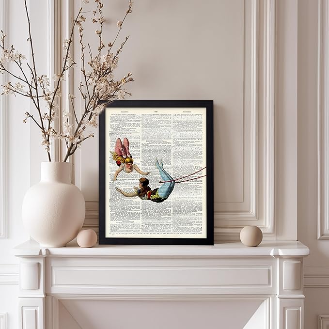 Poster Master Dictionary Art Poster - Acrobat Print - Circus Art - Entertainment Art - Gift for Men, Women & Performer - Chic Decor for Living Room, Bedroom, Dorm or Office, 8x10 Black Framed