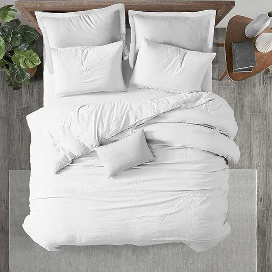 Kotton Culture 120"x98" 1 Pc Oversized King Duvet Cover Only 100% Egyptian Cotton - 600 TC Comforter Cover, Zipper Closure & Corner Ties - Fits Large King Inserts (Oversized King, White)