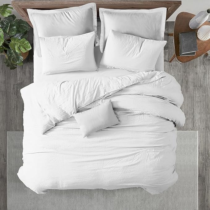 Kotton Culture 1 Pc King Size Duvet Cover Only -100% Egyptian Cotton Sateen 600 Thread Count Ultra Soft Premium Durable Comforter Cover Zipper Closure & Corner Ties (White, King 102"x94")