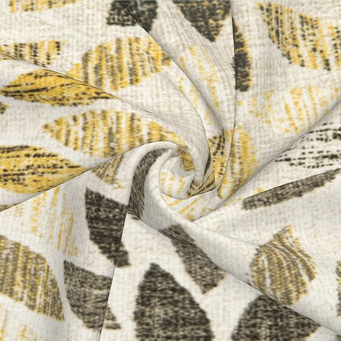 Grey Yellow Black Pillow Covers 18x18 Inch Set of 2 Summer Rust Geometric Flower Outdoor Decorative Throw Pillows Farmhouse Yellow Dahlia Pillow Case Linen Square Cushion Cover for Home Sofa Bedroom