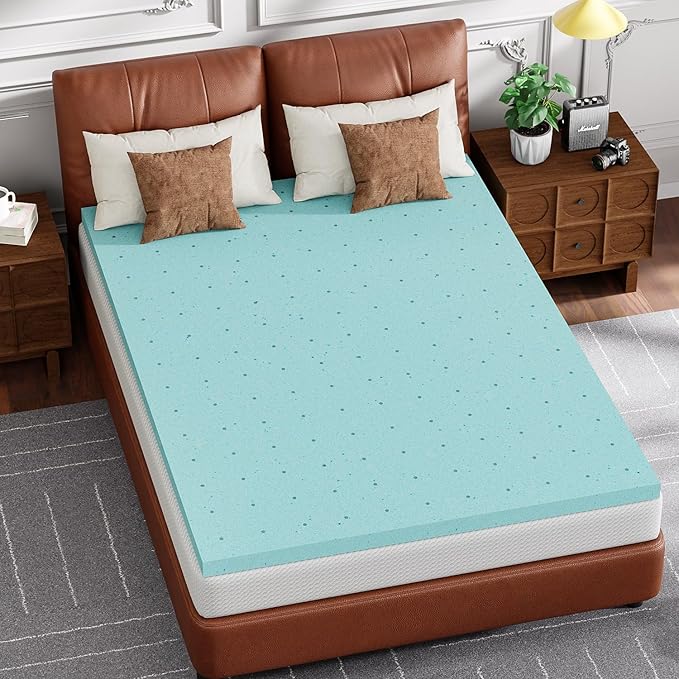 FDW 5 inch Full Mattress Gel Memory Foam Mattress for Cool Sleep + 3 Inch Gel Memory Foam Topper Set,CertiPUR-US Certified (Full)