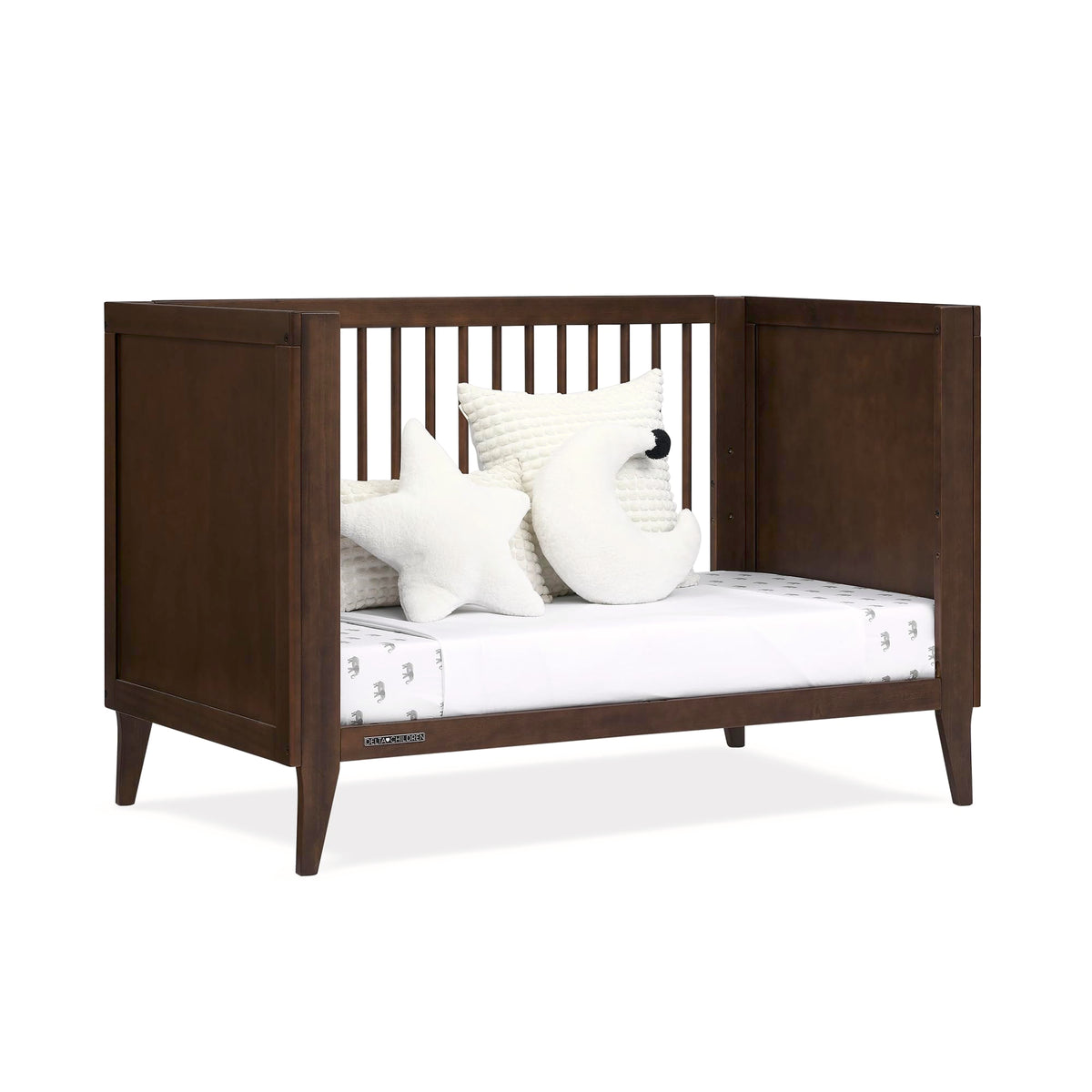 Delta Children Ollie 4-in-1 Convertible Crib - Greenguard Gold Certified, Walnut Espresso