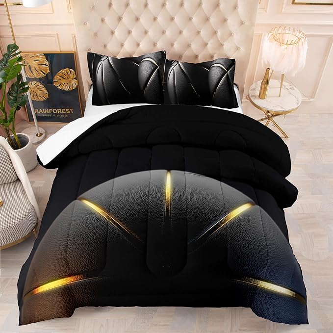 Tailor Shop Basketball Comforter Set for Boys Kids Basketball Bedding King Size with 2 Pillowcase