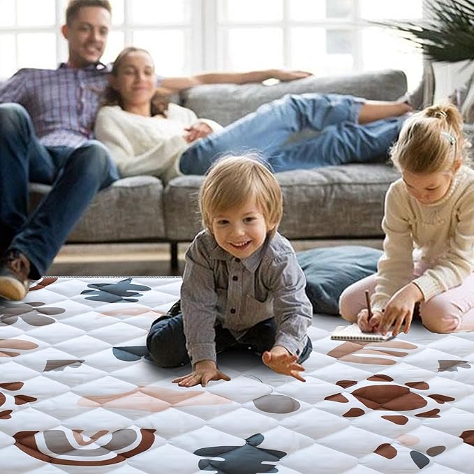 Baby Play Mats for Floor 71"x59" Play Mat for Playpen Thicken Soft Premium Playmats for Babies and Toddlers Machine Washable for Easy Care