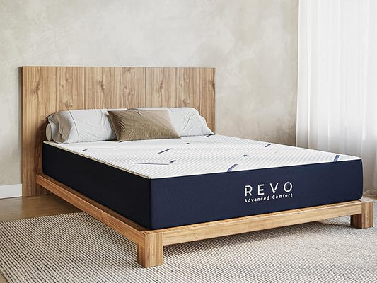REVO Sleep Gel Memory Foam Mattress, 12-Inch California King – Cooling Gel Foam Mattress with Full-Body Support, Pressure Relief & Breathable Comfort for Deeper Sleep