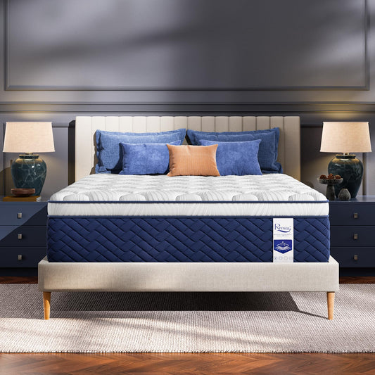 Extra Firm King Mattress 14 Inch, Hotel Collection Cooling Hybrid Mattress