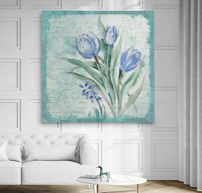 Wexford Home Tulip Medley - Premium Gallery Wrapped Canvas Art Print, 32x32,
