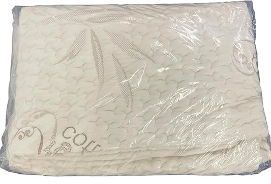 FoamRush 3" x 48" x 80" Bunk, Soft, Fitted, Zippered Mattress Cover Replacement, Premium Cotton, Waterproof, Non Skid Bottom, Mattress Pad Cover, Mattress Not Included