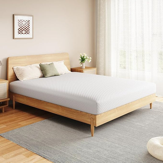 6 Inch Queen Size Mattress in a Box,Memory Foam Mattress for Comfort Sleep, Cooling Night Sleep & Pressure Relief, Ships Compressed (6", Queen)