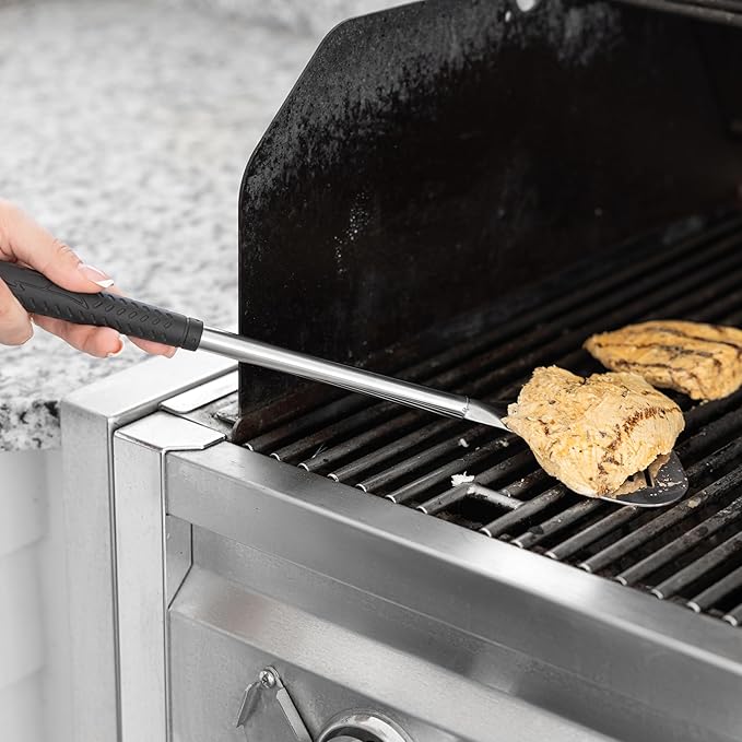 Outset Stainless Steel Golf Club Grill Tool Set, Includes Tool Golf Bag, Spatula, BBQ Fork, and Tongs